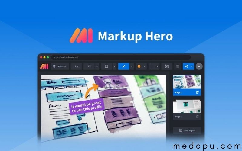 Take pictures screenshot on your Lenovo Using Markup Hero