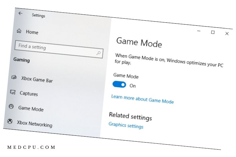 windows 10 game mode