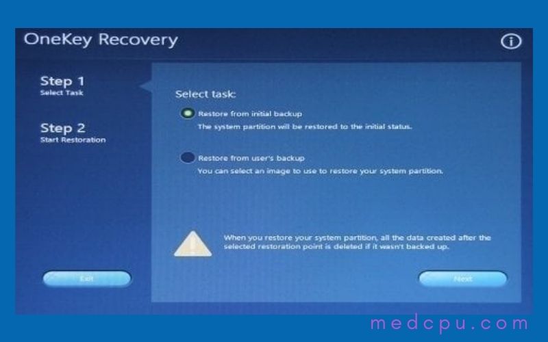 How to reset lenovo laptop using Lenovo OneKey Recovery (OKR) 