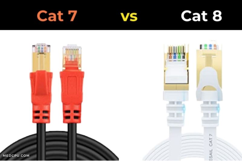 What are the differences between Cat 7 and Cat 8 Ethernet Cables