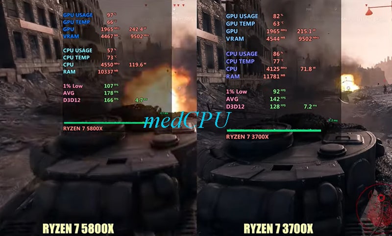 AMD Ryzen 7 5800x vs 3700x