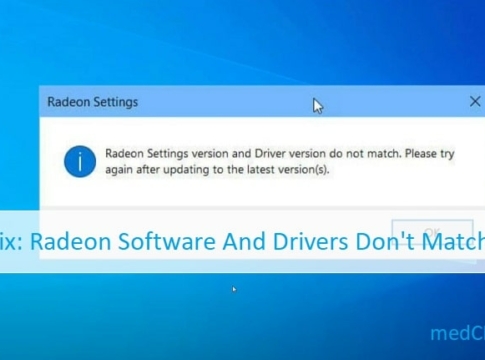 radeon software and drivers don't match 5