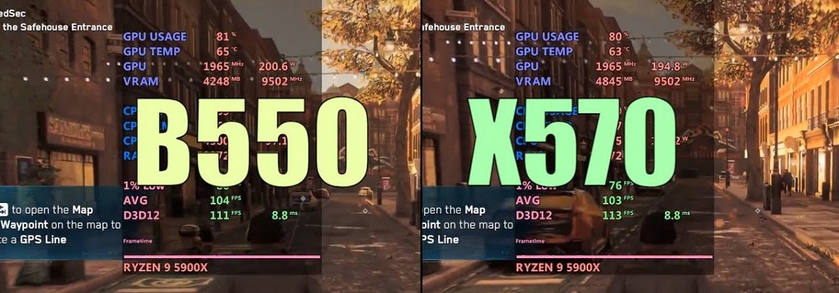 B550 vs X570 Game